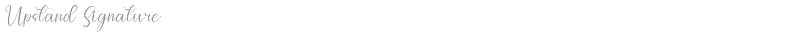 Upstand Signature font preview